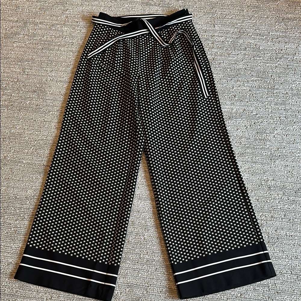 Ted Baker Black and White Patterned Women's Pants